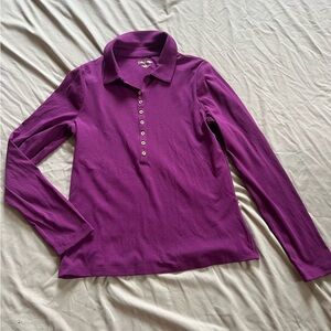 Lilly Pulitzer Magenta Polo Shirt